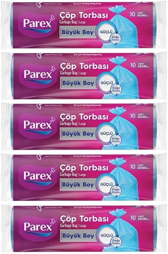 Parex GÜÇlÜ ÇÖp Torbasi BÜyÜk Boy 5' Lİ Paket