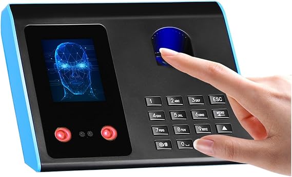 Clocking in Machine for Employees Small Business Fingerprint Attendance Machine IR Camera Face Recognition Password Reader System For Employee Checking-in Time Clock Recorder