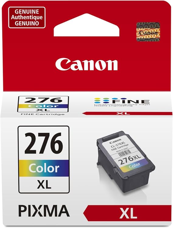 Canon CL-276 XL Genuine Color Ink Cartridge, Compatible with TS3520/3522, TR4720/4722, TS3720/3722