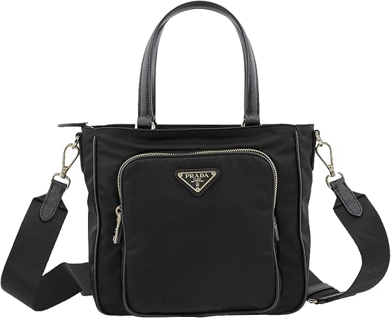 Prada Re-edition Nylon Saffiano Leather Tote Bag