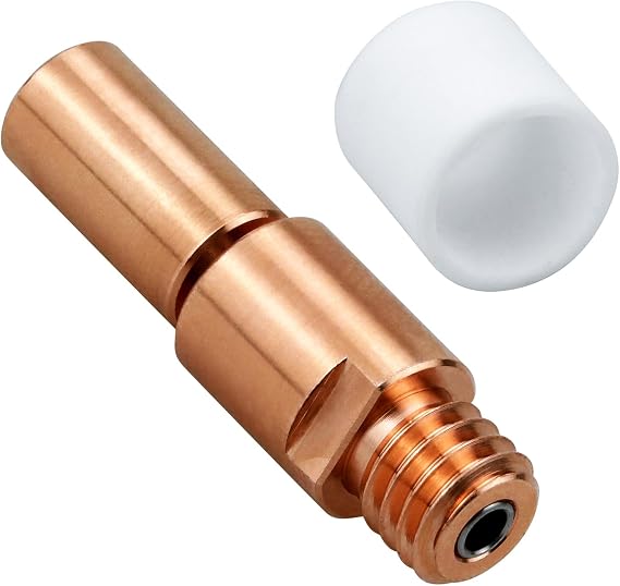 1PC 3D Printer Spider 3.0 Hot End Bimetal Heatbreak Copper Titanium Throat Tube Replacement Compatible with Creality Spider High Temperature and High Flow Hotend Pro