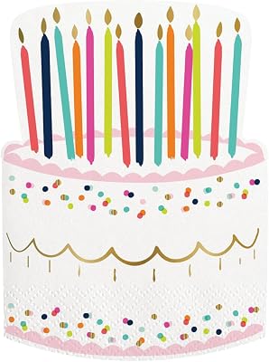 Birthday Cake Die Cut Napkins