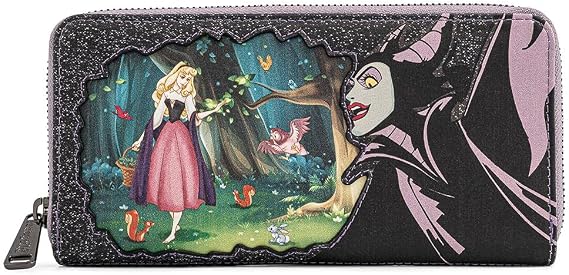 Loungefly Disney Villains Scenes Maleficent Sleeping Beauty Zip Around Wallet
