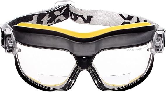 voltX GT DEFENDER Compact Bifocal Ventilated Safety Goggles +2.0 Clear Lens