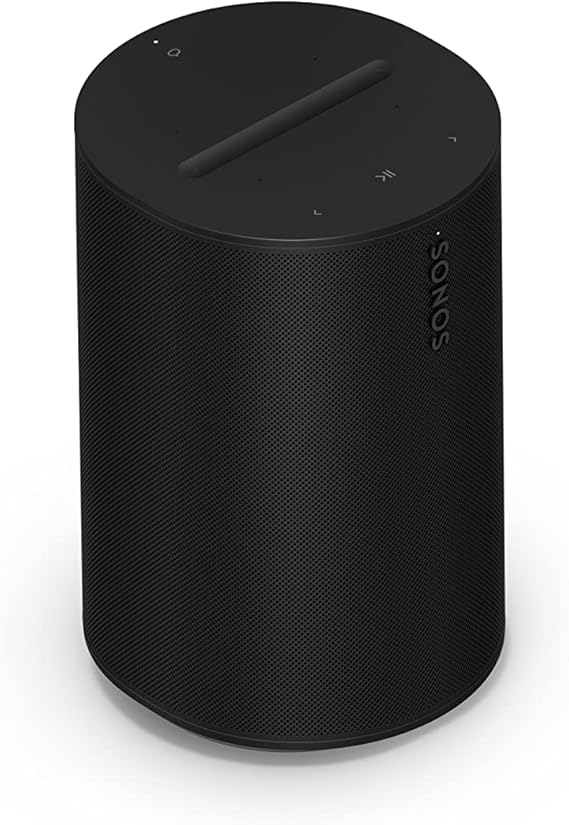 Sonos Era 100, 3 Class-D Amfi, Çift Açılı Tweeter ile Geniş Stereo Ses, Güçlü Woofer, Wifi 6 & Bluetooth 5.3, Trueplay™ Oda Akustiği Ayarlı, Airplay 2 ve Amazon Alexa Uyumlu Kablosuz Akıllı Hoparlör - Siyah