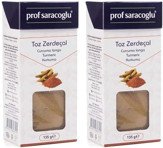 Prof Saracoglu Toz Zerdeçal Doğal Bitki 135g (2 paketi)