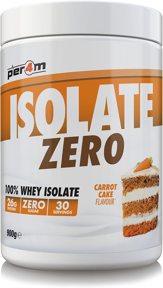 Per4m Isolate Zero Premium Whey Protein Powder | Superior Flavour Ultra Filtered + Amino Acids | Fast Absorbing Zero Sugar Gluten Free Shake for Lean