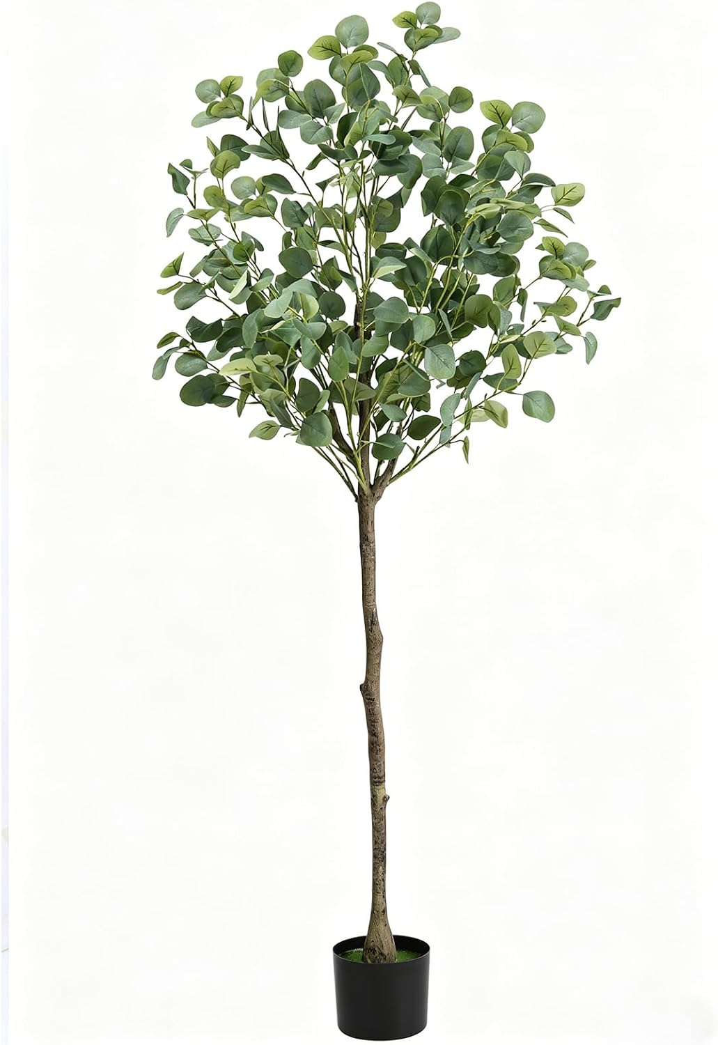 CADUKE Artificial Eucalyptus Tree Fake Tall Plant, Upgraded Stable Weighted Base, Lifelike Faux Greenery for Modern Home Office Living Room Floor Decor, 1.5M/150CM Green