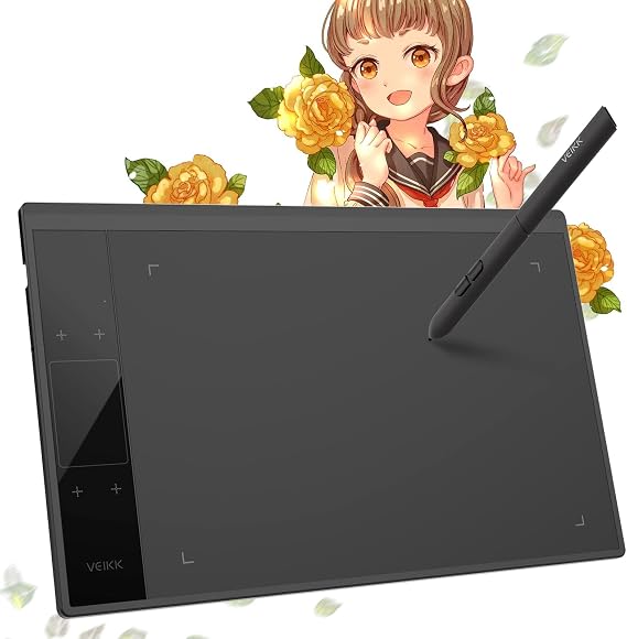 Drawing Tablet VEIKK A30 Graphic Pen Tablet,10x6 inch Working Area