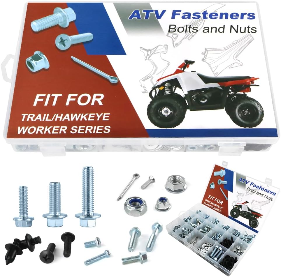 330pcs Atv フェアリングボディワークプラスチックボルトファスナーキット ポラリストレイルブレザー250330400、トレイルボス250325350l3304x4、ホークアイ300325400、ワーカー335500用