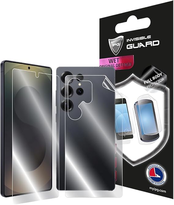 Samsung Galaxy S25 Ultra için IPG Hydrogel Tam Kaplama (Ekran ve Arka Koruma)