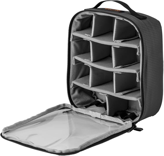 SLINGER Gear Organizer & Storage Bag #8, Gray, with 10 Dividers