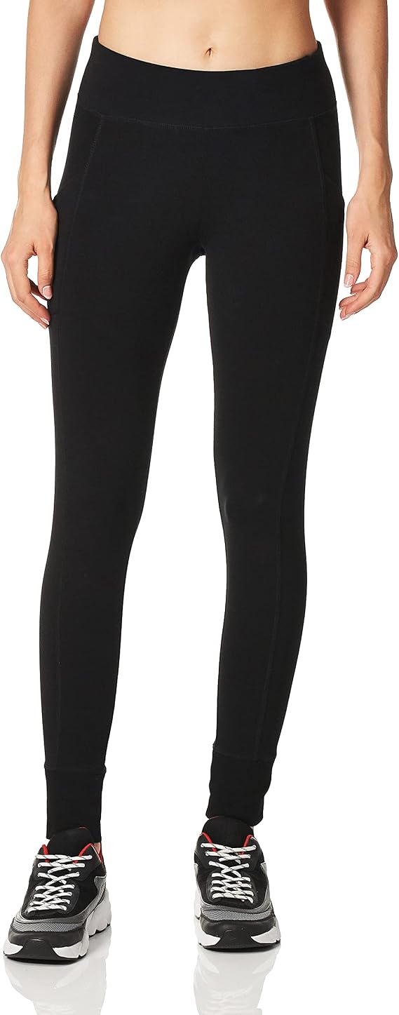 Calvin Klein Women's Premium Performance Double Waistband Moisture Wicking Legging (Standard and Plus)