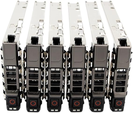 6pcs 2.5" SAS SATA Hard Drive Tray Caddy 08FKXC for PowerVault 13th Series