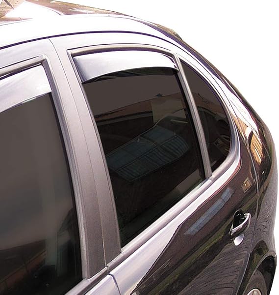 ClimAir Window Visors Master Dark (rear) compatible with Skoda Superb III Kombi 2015-2023, Black
