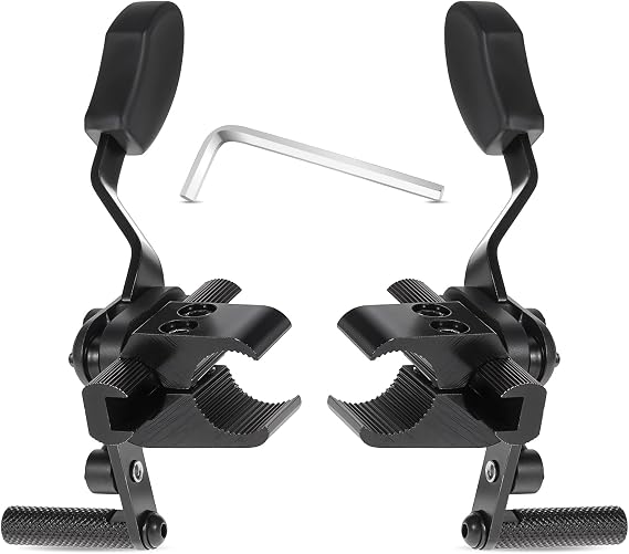 Heavy Duty Wheelchair Brakes Wheel Locks, Drive Wheelchair Parts, Transport Chair Brake, Universal Brake Replacement Parts for 1" Tubing, Side Mount Bolt on Style(1 Pair)