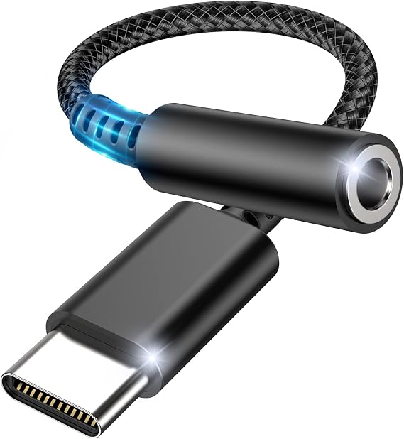 USB Type C to 3.5mm Female Headphone Jack Adapter