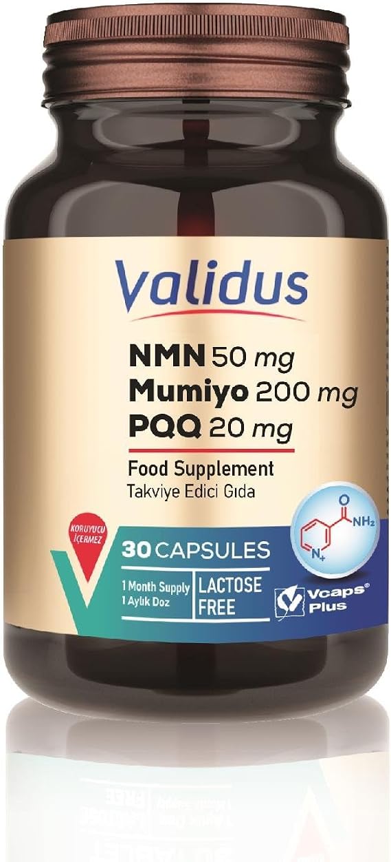 Validus NMN 50 mg + Mumiyo 200 mg + PQQ 20 mg 30 Capsules