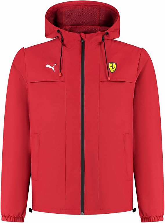 PUMA Scuderia Ferrari F1 Rain Jacket – Red – Size: XL