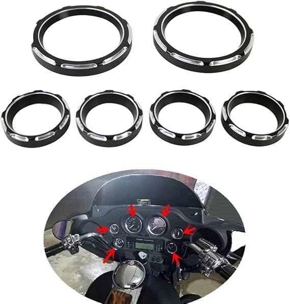 Speedometer Gauge Burst Bezel Kit Instrument Cover Board for Harley touring Road Glide Street Glide 1996-2013