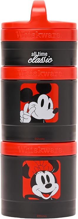 Whiskware Mickey & Minnie Snack Containers, 3 Snack Cups, All Time Classic!