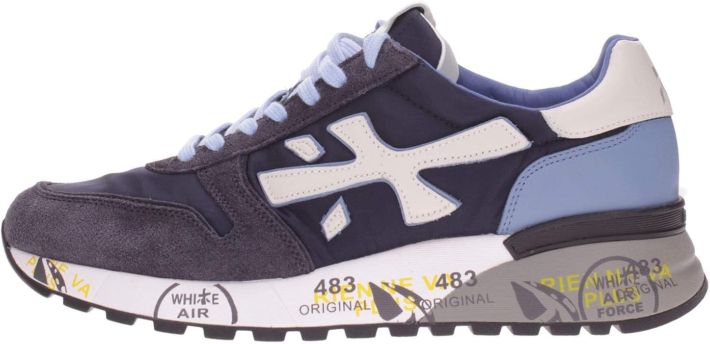 PREMIATA Mick 1280E Men's Sneaker in Blue Leather - MICK1280E - Size