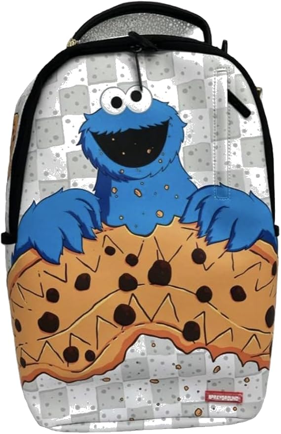 Sprayground Cookie Monster Munchies Backpack Unisex Multi Top Handle Bag