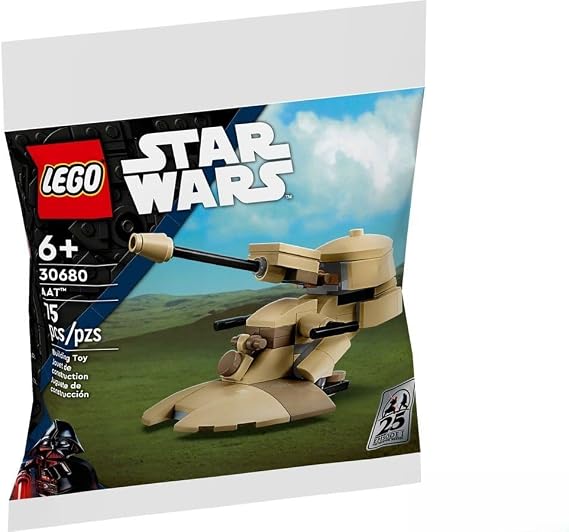 LEGO Star Wars AAT 30680 – 6 Yaş ve Üzeri Uzay ve Bilim Kurgu Tutkunu Kız ve Erkek Çocuklar için Hayal Gücü Geliştiren Savaş Aracı Temalı Oyuncak Yapım Seti, Doğum Günü Hediye Fikri (75 Parça)