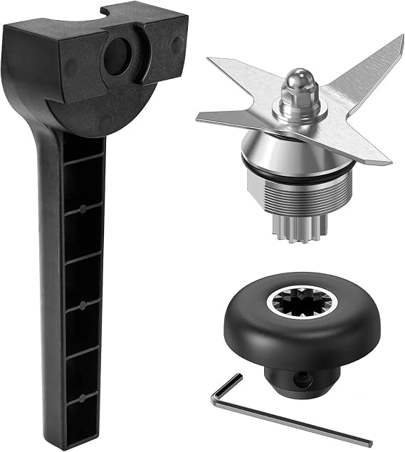 Blender Blade Replacement Compatible For Vitamix Replacement Blade Kit, Wrench, Stainless Steel Container 64 Oz And 32 Oz Mixer Replacement Parts Plastic Jar Blender