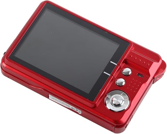 JTLB Digital Camera, 8X Zoom Card Digital Camera 5 MP 2.7in LCD Display Maximum Support 32GB Memory Card Builtin Microphone for Teens Kids Boys Girls (Red)