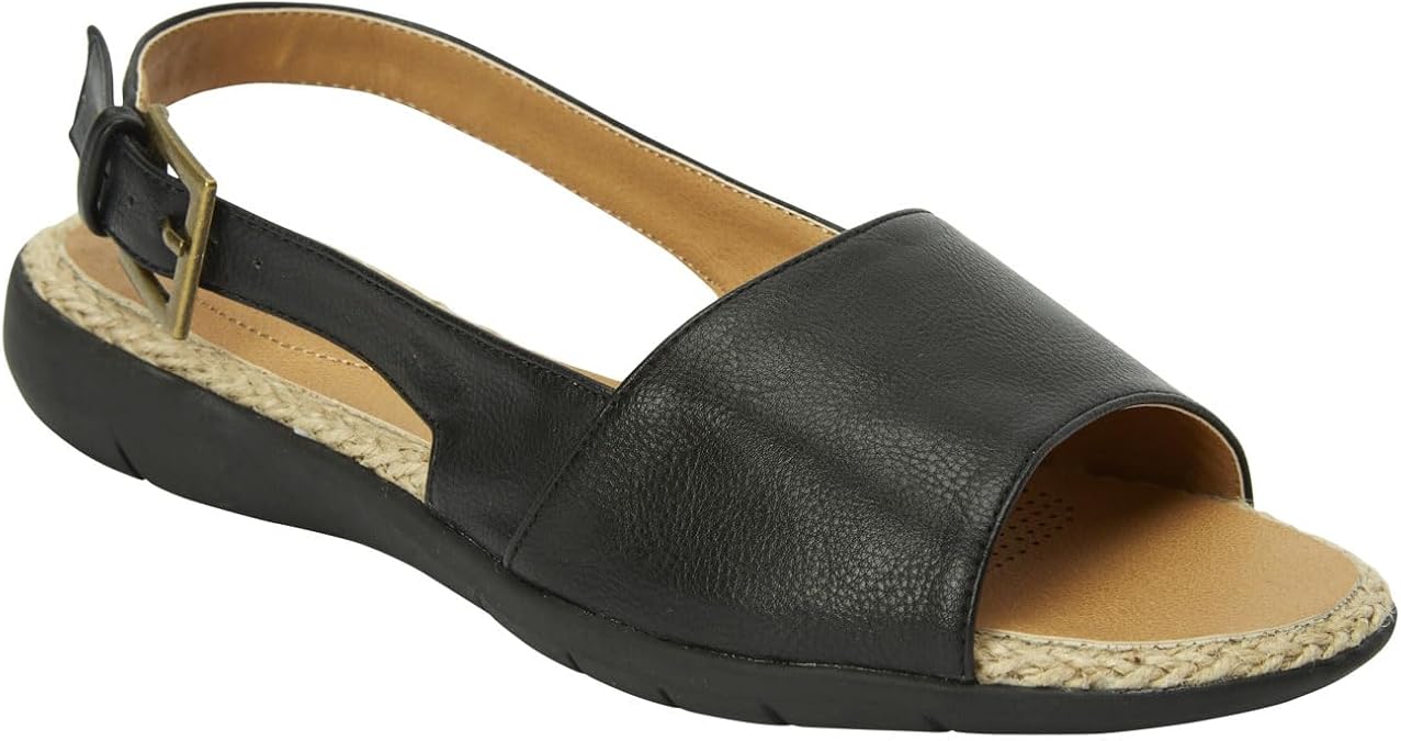 Comfortview Women's Wide Width The Adele Sling Sandal