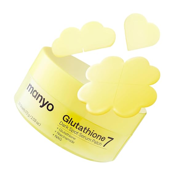 MANYO Glutathione 7 Dark Spot Serum Patch, for Uneven Skin Tone, 30 Count