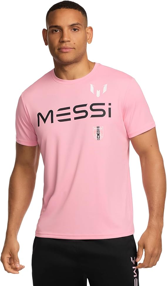 Messi Men's Logo 10 Back Tee, Lifestyle Short Sleeve T-Shirt