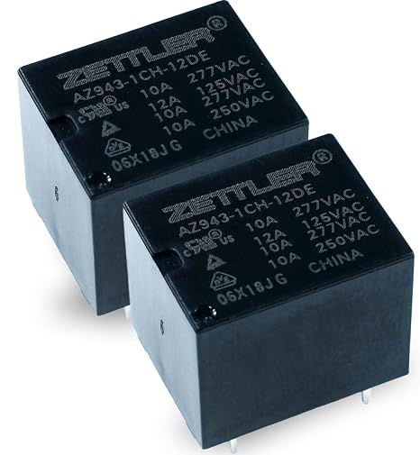 AZ943-1CH-12DE Relay - 15 A SPDT 12 VDC PCB Mount Sealed (Pack of 2)