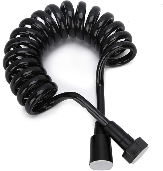 Shower Hose, Bidet Sprayer for Toilet Retractable Bidet Hose Spring Coil Hose Shower Hose Accessory for Toilet Bidet 78.74 In