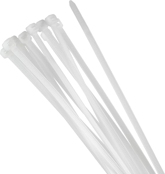 ORNO AE-13199 Cable Ties 100 Pieces, White (2.5 mm/100 mm)