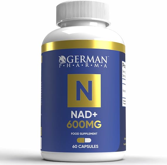 NAD+ Capsules – High Strength 500mg Supplement for Cellular Energy & Longevity – 60 Vegan Capsules – Supports Cognitive Clarity & Healthy Ageing – Made in UK