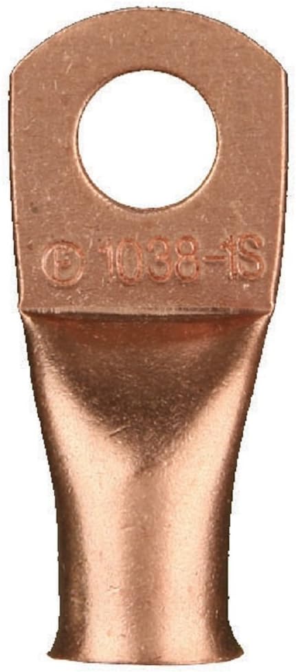 Install Bay Copper Ring Terminal 6 Gauge 3/8 Inch 25 Pack - CUR638