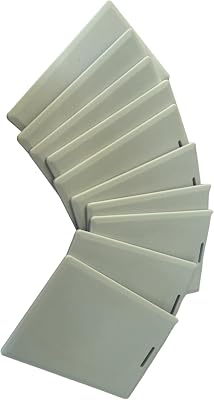 125khz RFID T5577 Thick Smart Card Writable Rewritable Proximity Clamshell Card for Access Control Systems Pack of 10