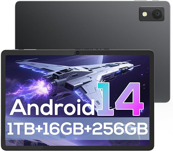 2025 Android 14 Tablet 11" Gaming Tablet MediaTek Helio G99 Octa-Core FHD 1920 * 1200 Display Android Tablet 16GB RAM + 256GB Storage Support Widevine L1 WiFi 67500mAh 30 Days Standby