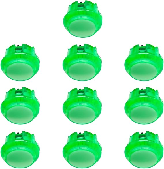 10Pcs Arcades Push Button Video Game Console Start Cion Switches 24mm/30mm Game Start Resetting Switches Controller For Arcade Game Machine