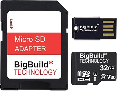 32GB U3 Micro SDHC Memory Card for Campark T180, TC02TC07TC08, TC21TC25TC26TC27 Wildlife Trail Cameras
