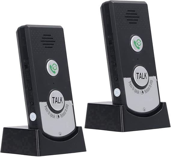 Wireless Intercom with HD Clarity, 1000ft Range, Rechargeable 1800mAh Battery, Easy Setup for Indoor Outdoor, Elderly & Kids Room Communication