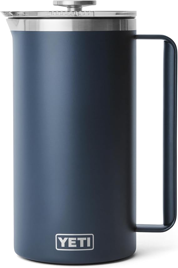 YETI Rambler 64 oz. French Press Coffee Maker, Navy