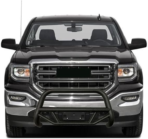 Black Horse Off Road Max T Bull Bar Textured Black Compatible with 2007-2018 GMC Sierra 1500|2007-2018 Chevrolet Silverado 1500-MBT-MG203