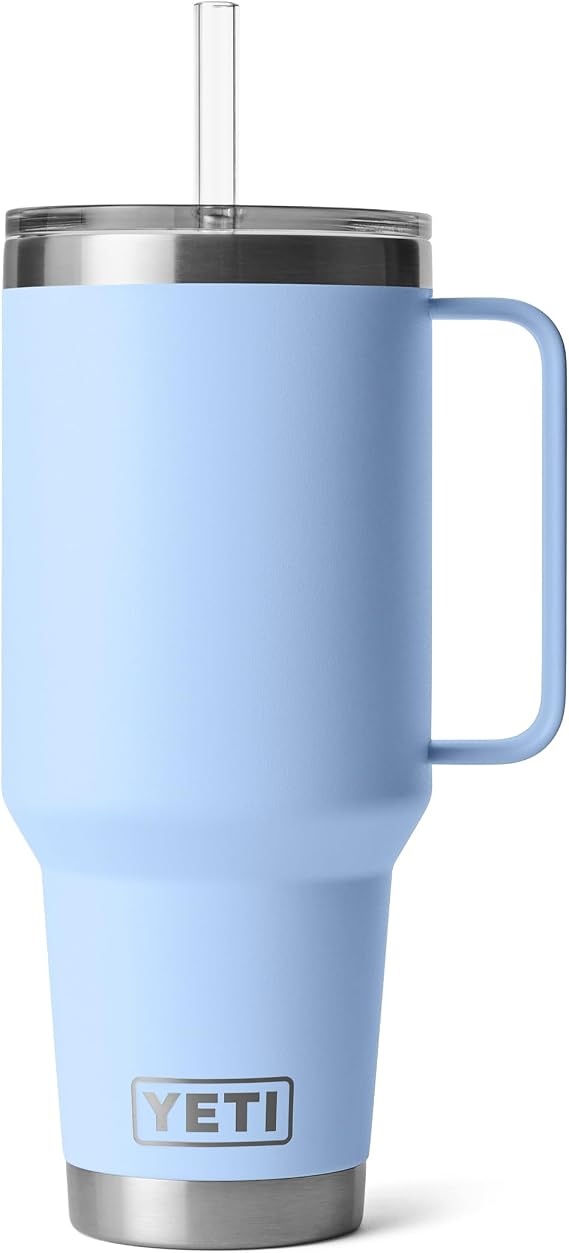 YETI Rambler 42 oz Straw Mug, Big Sky Blue