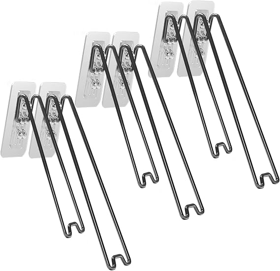 6 PCS Photo Frame Bracket, Self-Adhesive Easel Picture Frame Back Stand 3 Levels of Adjustable Inclination, Stainless Steel Photo Display Easel Stand for 6-12 Inch