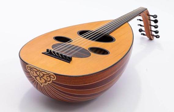 Arabic Oud PRO Padouk & Mahogany & Cedar Top Arab String Instrument With Soft Case & Kurschner Strings Installed