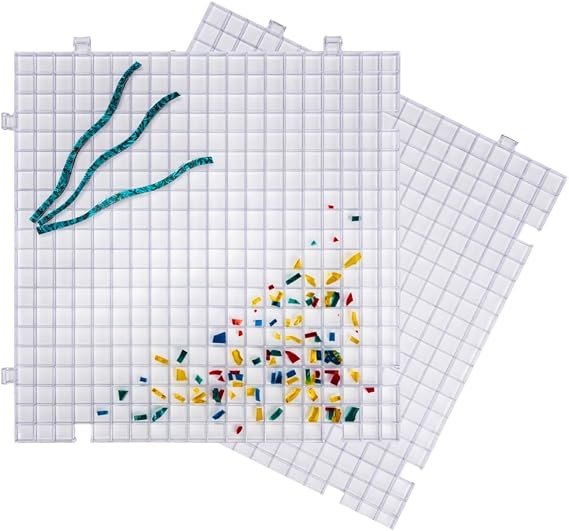 Creator's Waffle Grid 2-Pack - The Original Multi-Use Modular Grid System - Solid Bottom - Best Used for Cutting Glass, Catching Small Pieces, Contain Water, Put Under Plants, Etc. - Made in USA