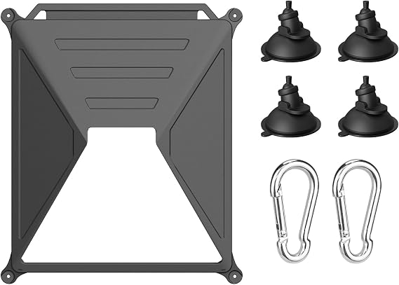 Starlink Mini Car Suction Cup Mount, Starlink Mini Accessories Secure Mounting Kit for Car Windows & Sunroofs, Strong Suction for Stable Satellite Signal on RVs, Boats, Road Trips (Black)